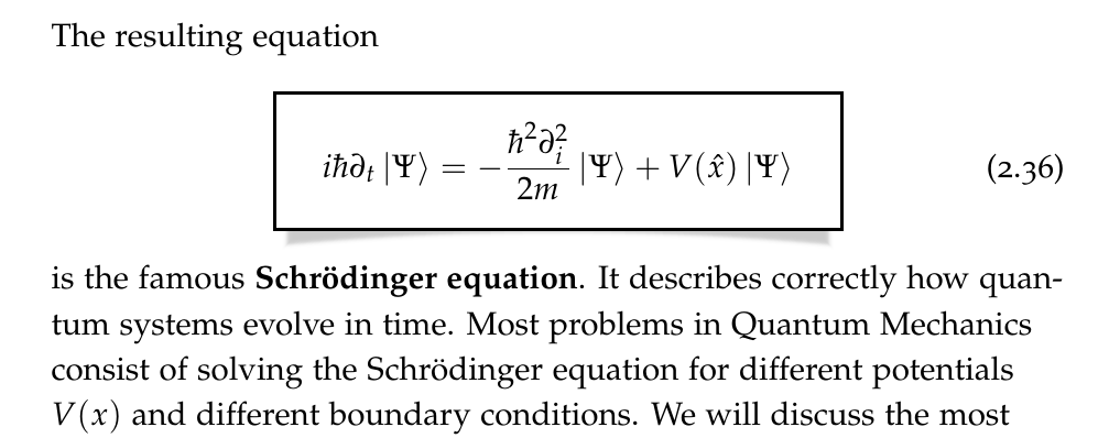 Important equations highlighted